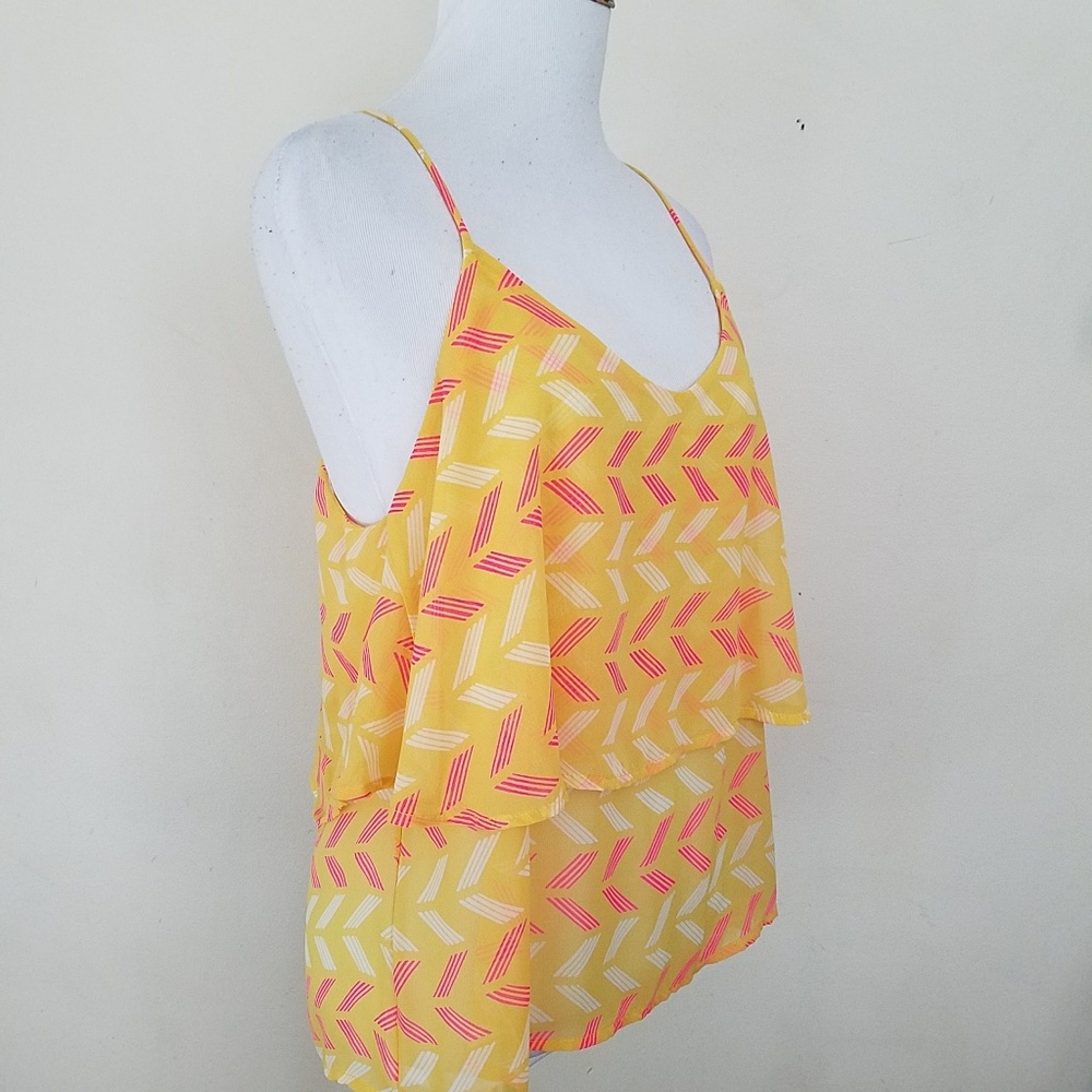 Painted Thread Flounce Top - Picture 2 of 6